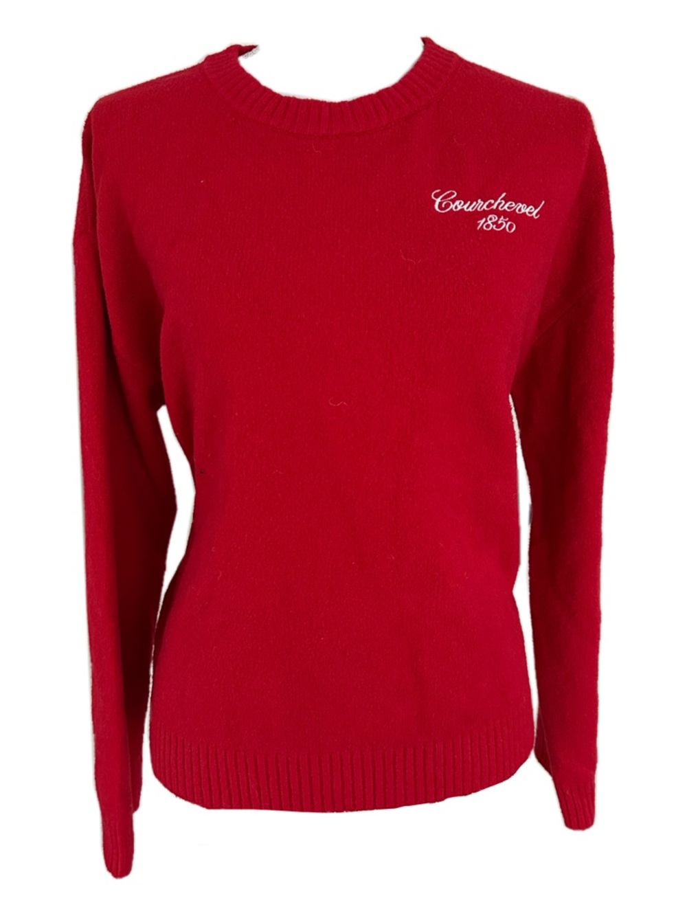 Universal Thread Red Crewneck Sweater with Chest Script